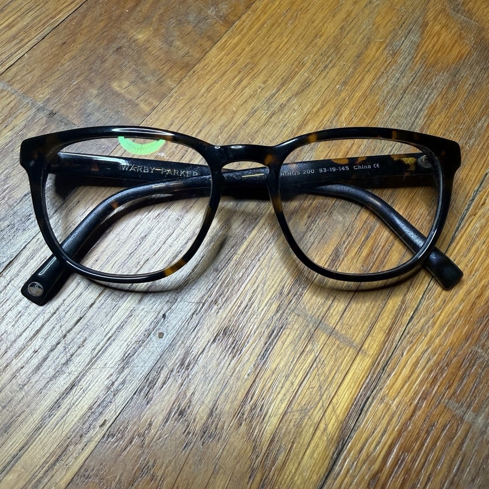 Warby Parker Jennings 200 Brown Tortoise Eyeglasses Frames 53-19 145 Designer